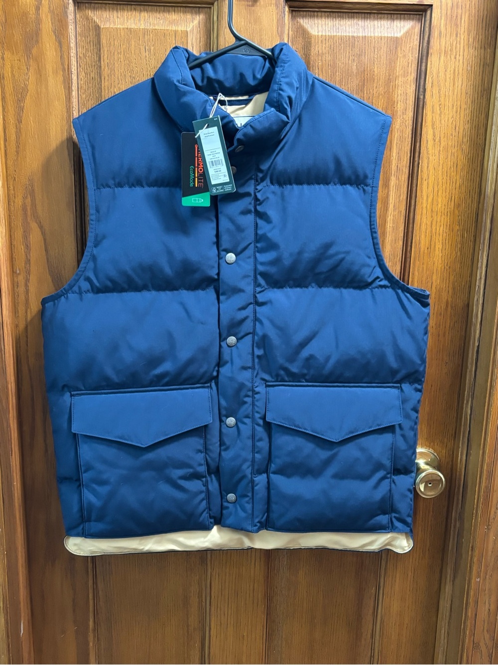 Alpine Design Men's 1962 Retro Puffer Vest NWT Vintage Blue Sz M